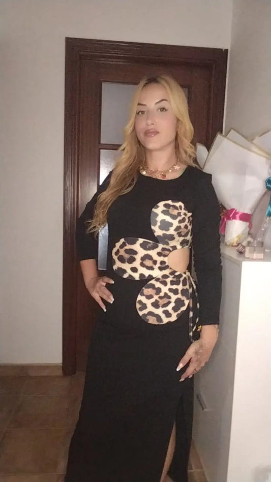 Vestido leopardo